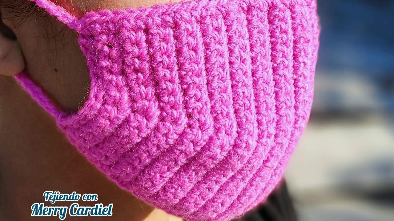COMO TEJER BONITO CUBRE BOCAS A CROCHET