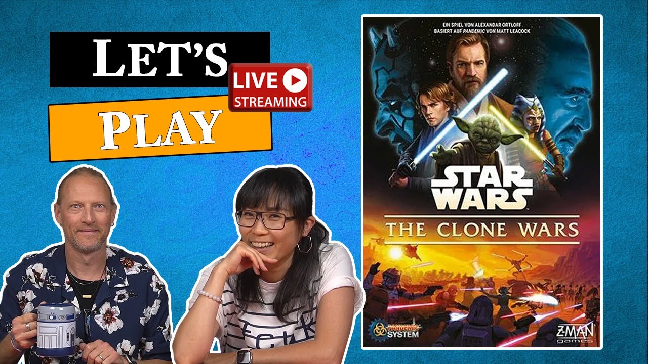 Let's Play STAR WARS THE CLONE WARS -  Live Board Game Playthrough & Review e135