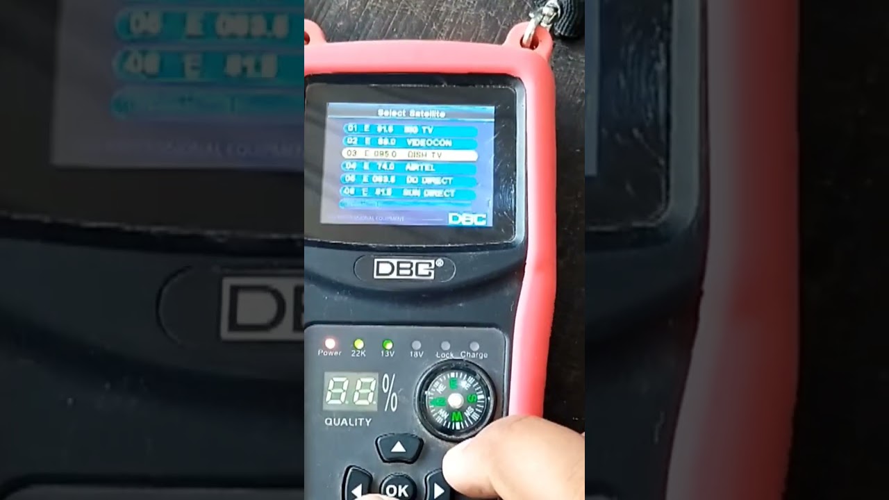 DBC satellite finder Sun Direct frequency #sundirect #dth #frequency #shorts