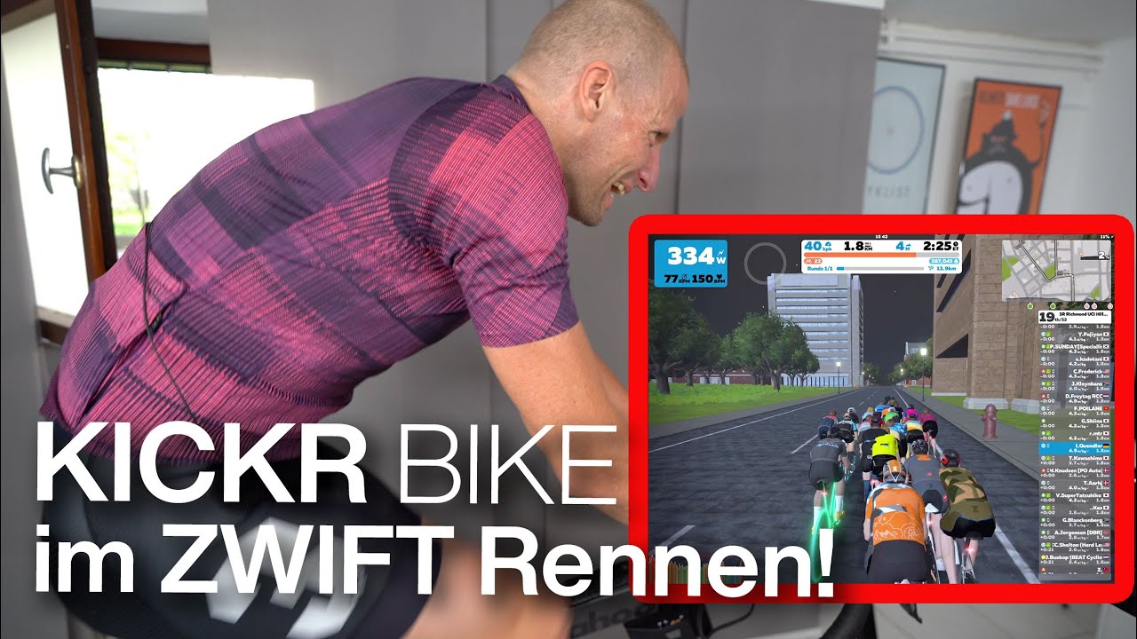 Wahoo Kickr Bike Test im Zwift Rennen! Wie leise ist es? Wie realistisch fühlt es sich an?  (Teil 3)