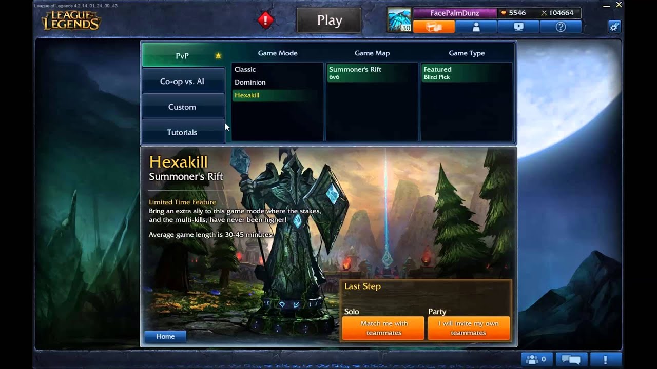 Hexakill Gamemode League Of Legends