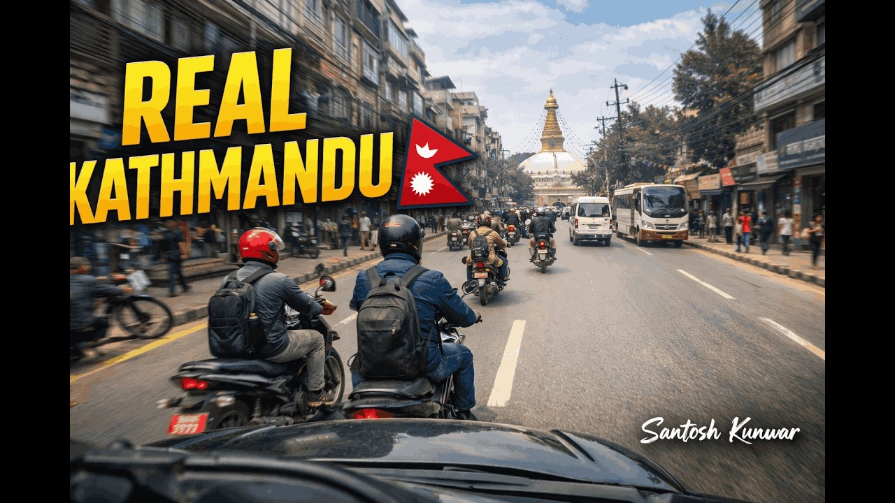 Kathmandu City POV 🇳🇵 | Trichandra to Bus Park Road Drive | 4K Action Cam #santoshkunwar