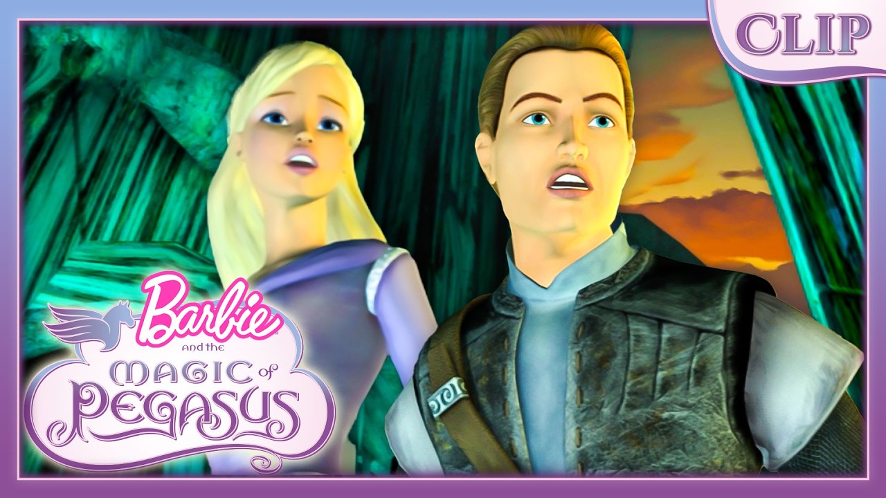 Barbie & Aiden's Journey Into Castle! | Barbie & The Magic of Pegasus | Movie Clip
