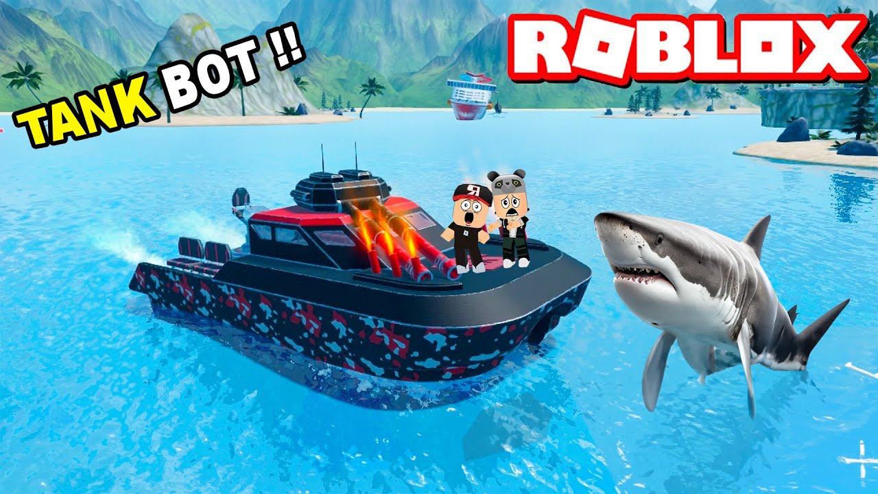 Tank Bot Aldık !!  Köpek Balığı Oyunu - Roblox