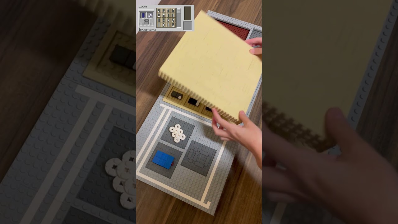 Crafting Minecraft Blue & White Banner Pattern BUT Lego! | Loom
