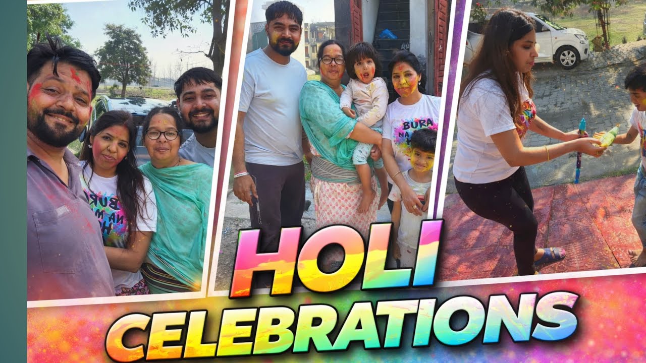 Holi Celebrates with Family ♥️| Priyanka joshi family Vlogs