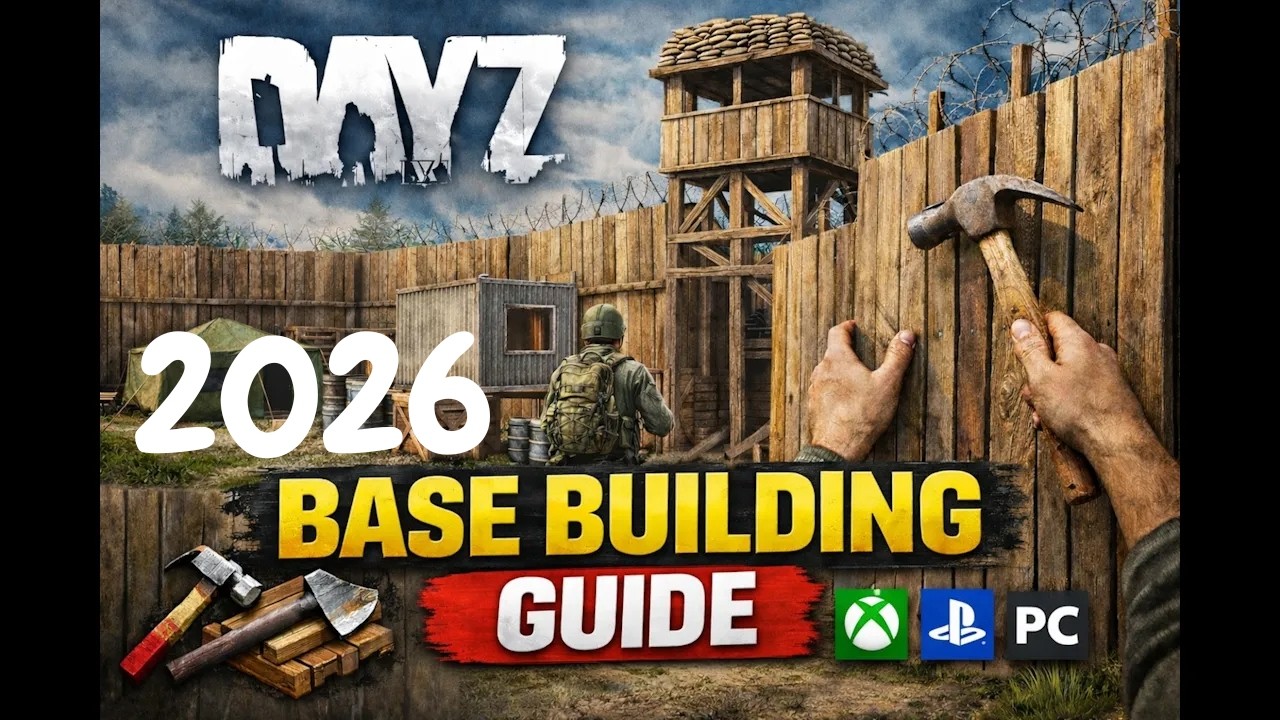 DayZ Basic Base Building Guide #dayz #flagpole #fence #gate #watchtower