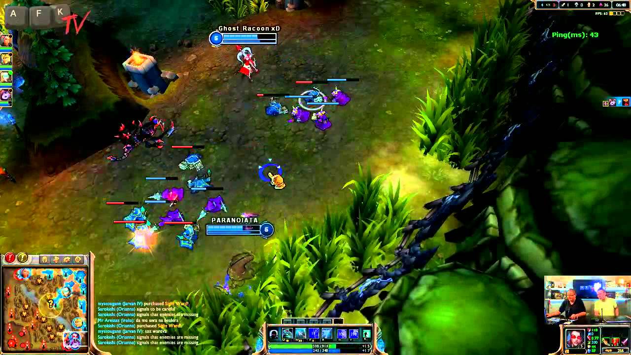 AFKTV022.P04.LoL - AFK TV LoL School #1 with Ghost Racoon xD
