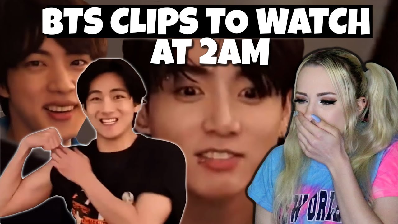 bts clips to watch at 2am (try not to laugh) REACTION! | Heather Cutright