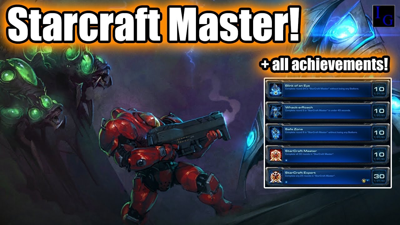 The official micro trainer: STARCRAFT MASTER! (All Achievements) | StarCraft 2 SC2 Arcade Map
