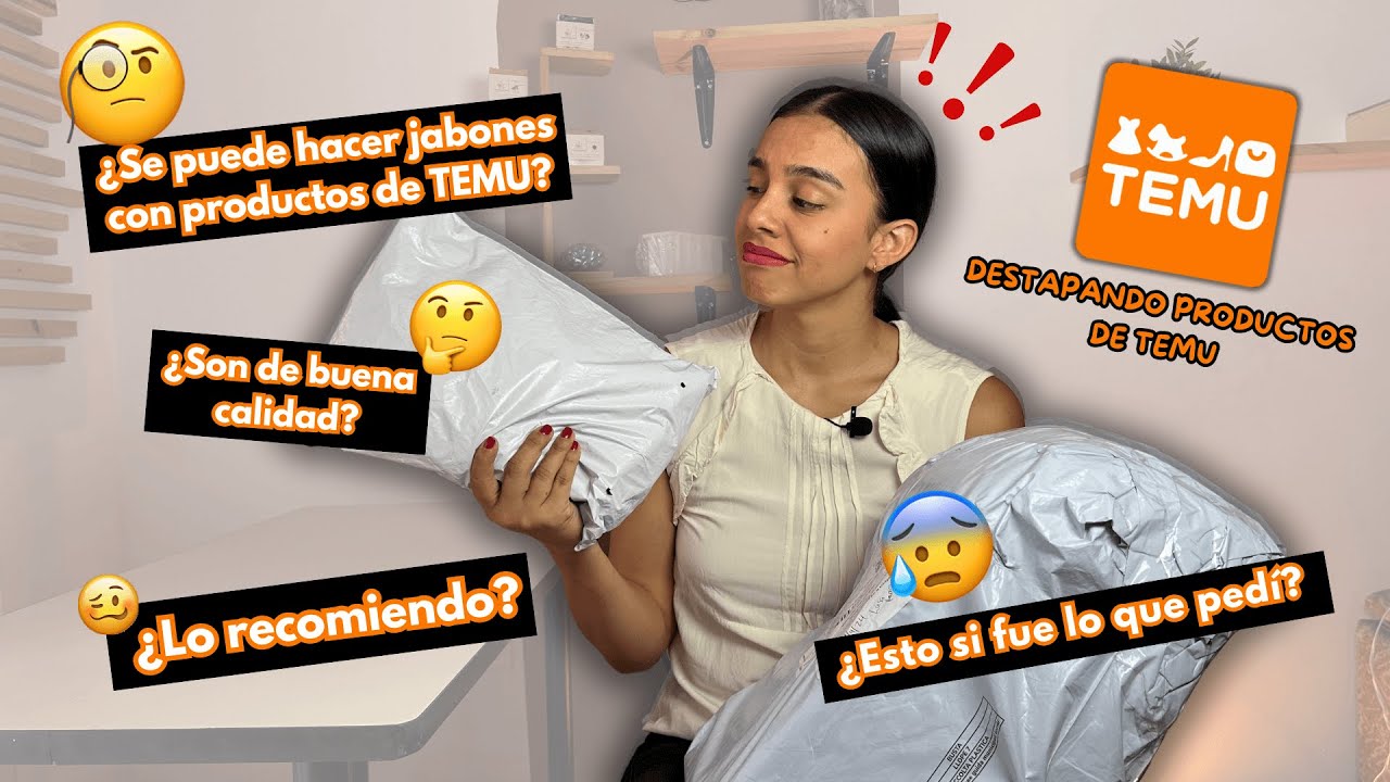 😰Haciendo Jabones Artesanales con TEMU para emprender 📦 #UnBoxing  ¿SI FUNCIONÓ? ¿LO RECOMIENDO?🤔