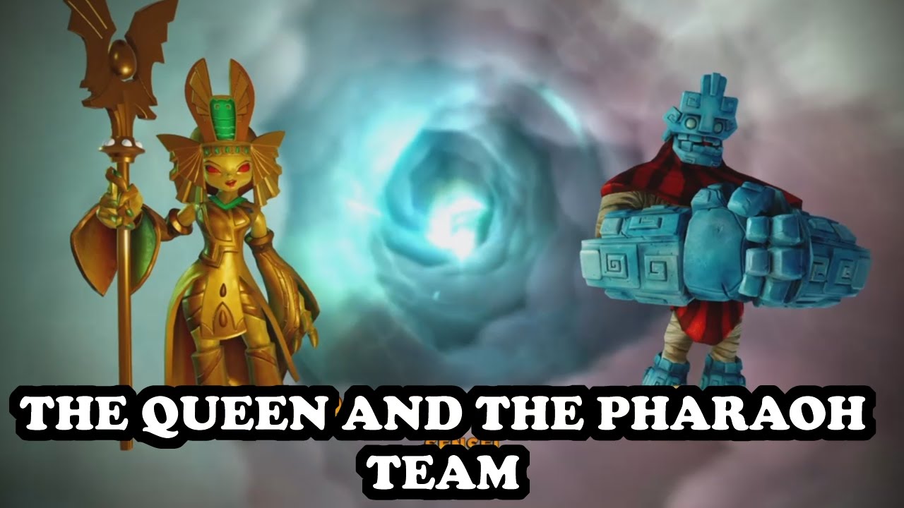 Skylanders Imaginators - Golden Queen & Grave Clobber GAMEPLAY - THE QUEEN AND THE PHARAOH TEAM