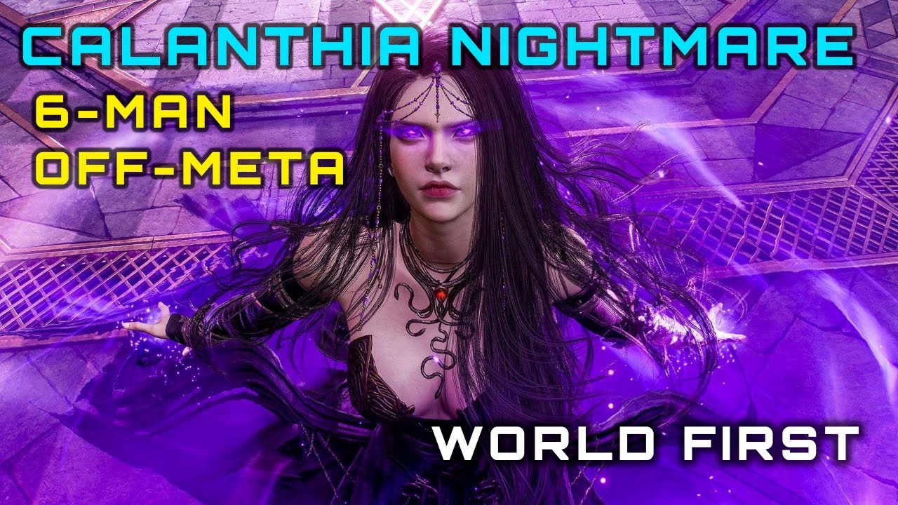 WORLD FIRST 6-MAN NIGHTMARE CALANTHIA RAID OFF-META CLASSES | Darkblighter POV | Throne and Liberty