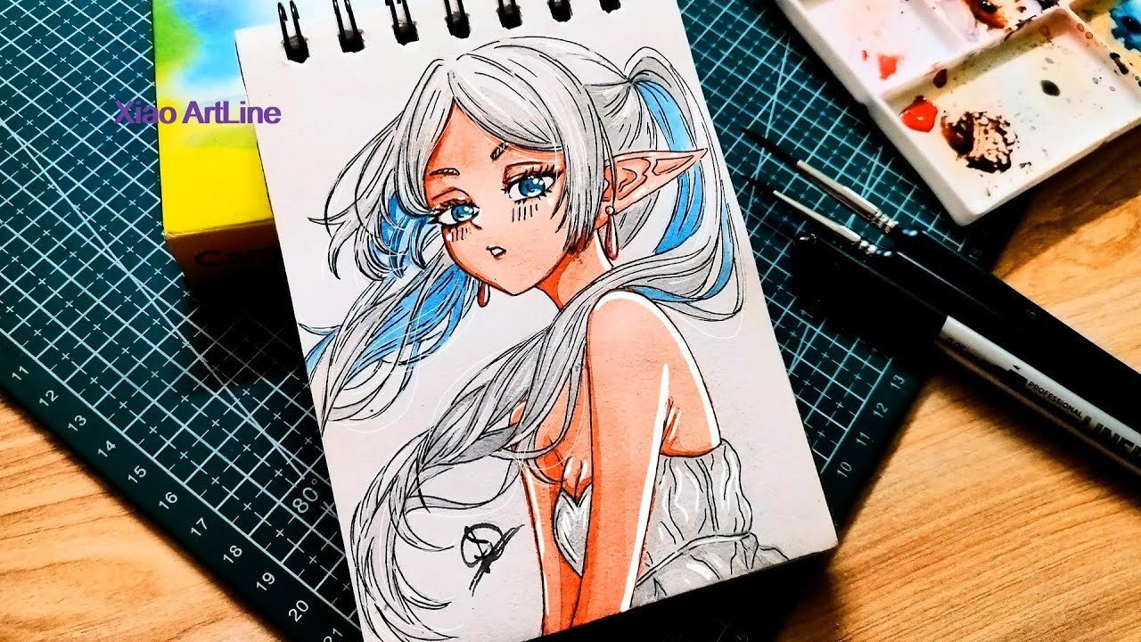 Easy Frieren Drawing for Beginners | Anime Art | Beyond Journey's End Tutorial