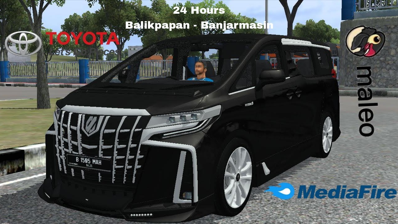 Mod Bussid (Bus Simulator Indonesia)Toyota Alphard Executive Hybrid 24 Hours Balikpapan-Banjarmasin.