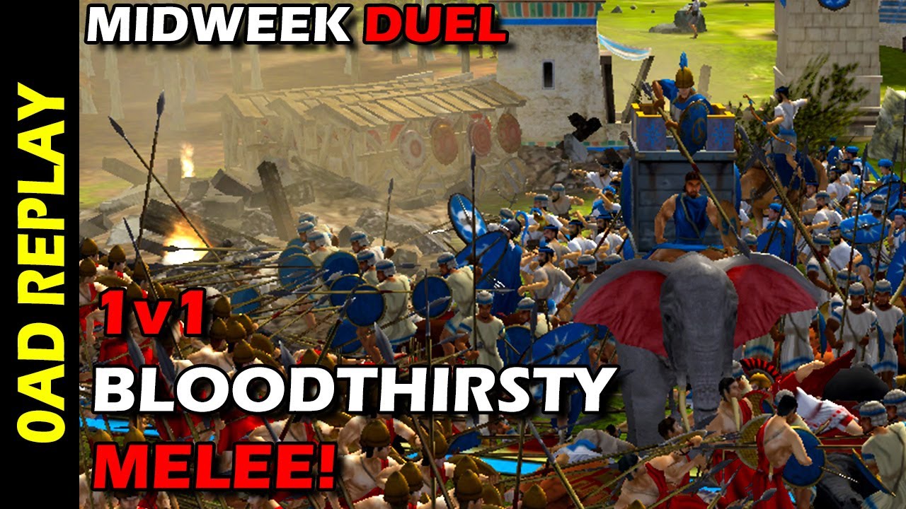 0AD - 1v1 Bloodthirsty Melee!