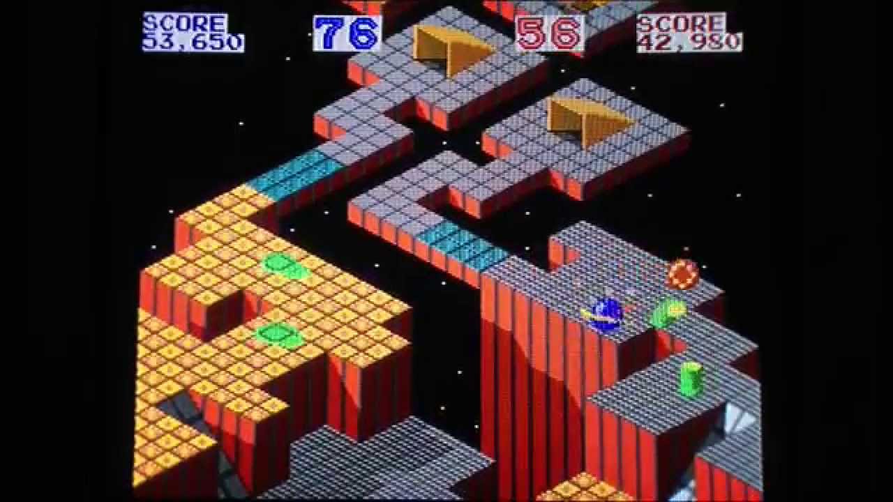 Marble Madness gameplay - Japanese Sega Mega Drive version