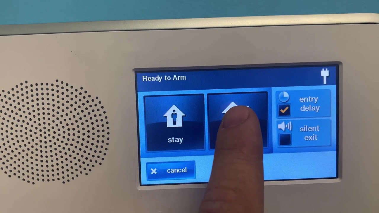 How to arm and disarm system on a 2GIG GC2 panel