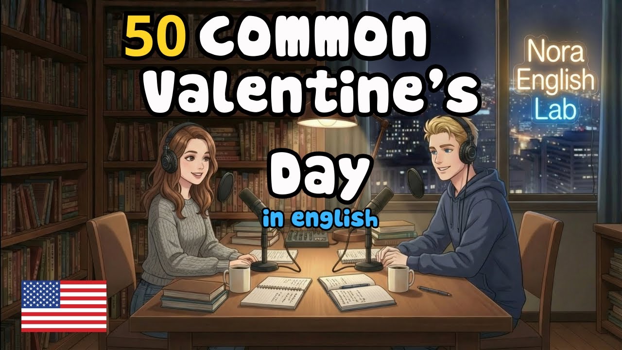 50 common Valentine’s Day phrases in english |Learn English with Real Conversations Podcast
