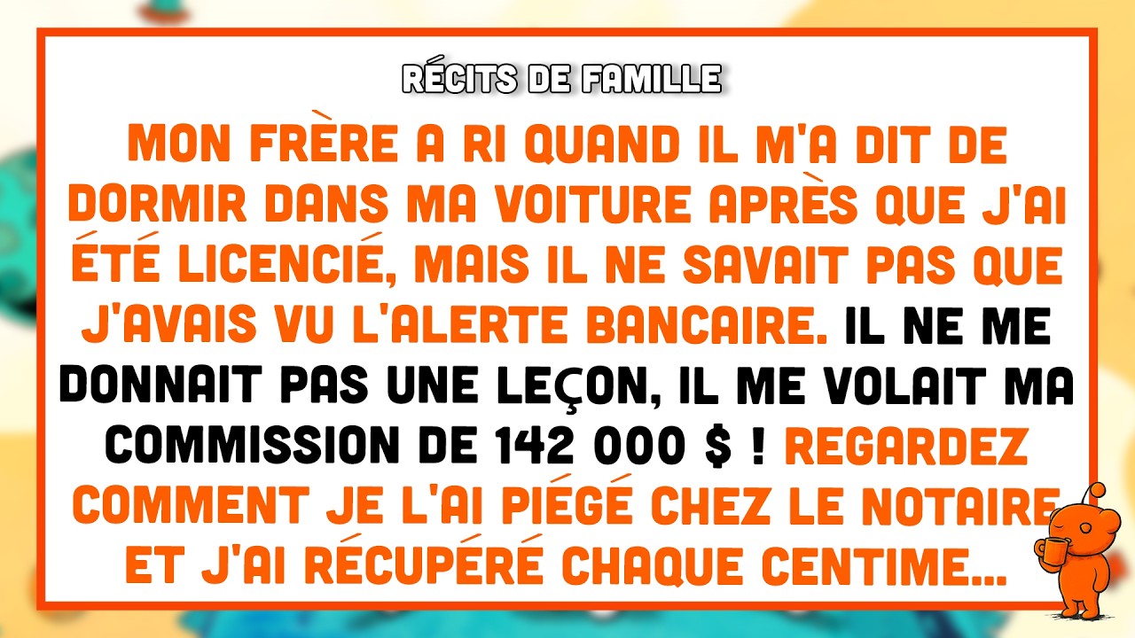 Mon frère a dit « Dors dans ta voiture » — je venais de signer un accord de 3,1 M$.