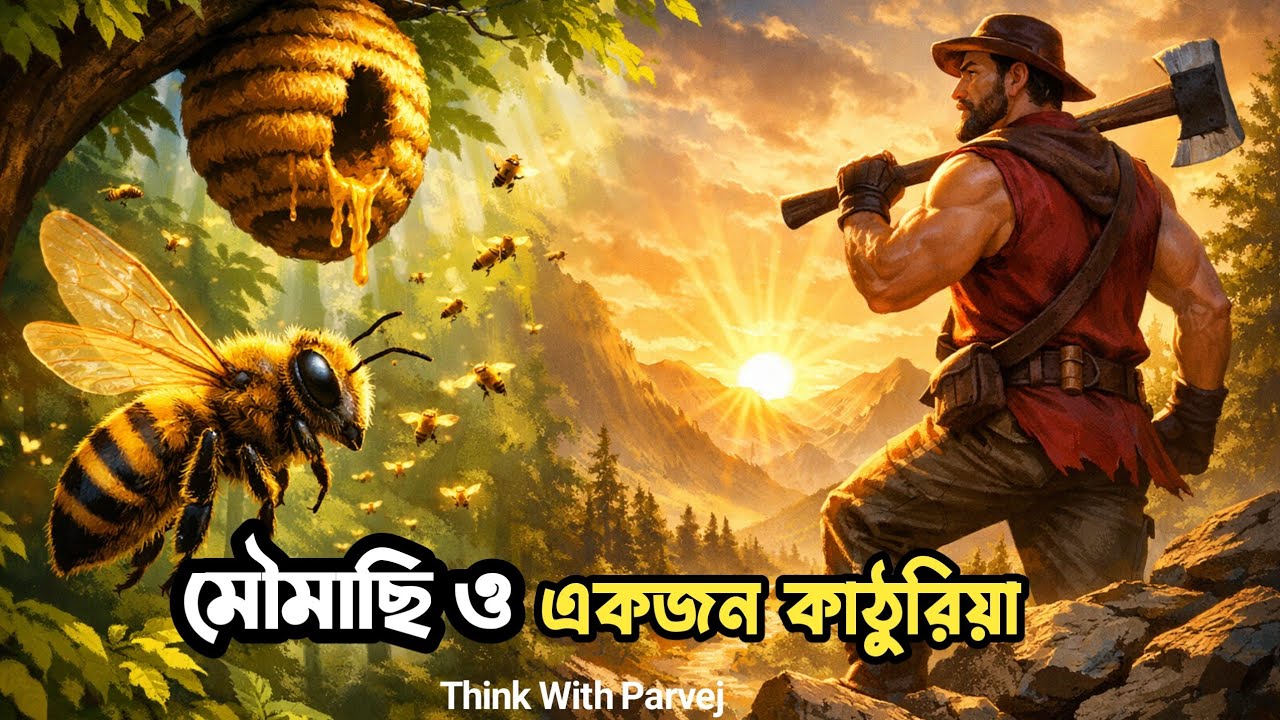 মৌমাছি ও একজন কাঠুরিয়ার গল্প | অনুপ্রেরণামূলক নৈতিক গল্প | Motivation Bangla | Think With Parvej 