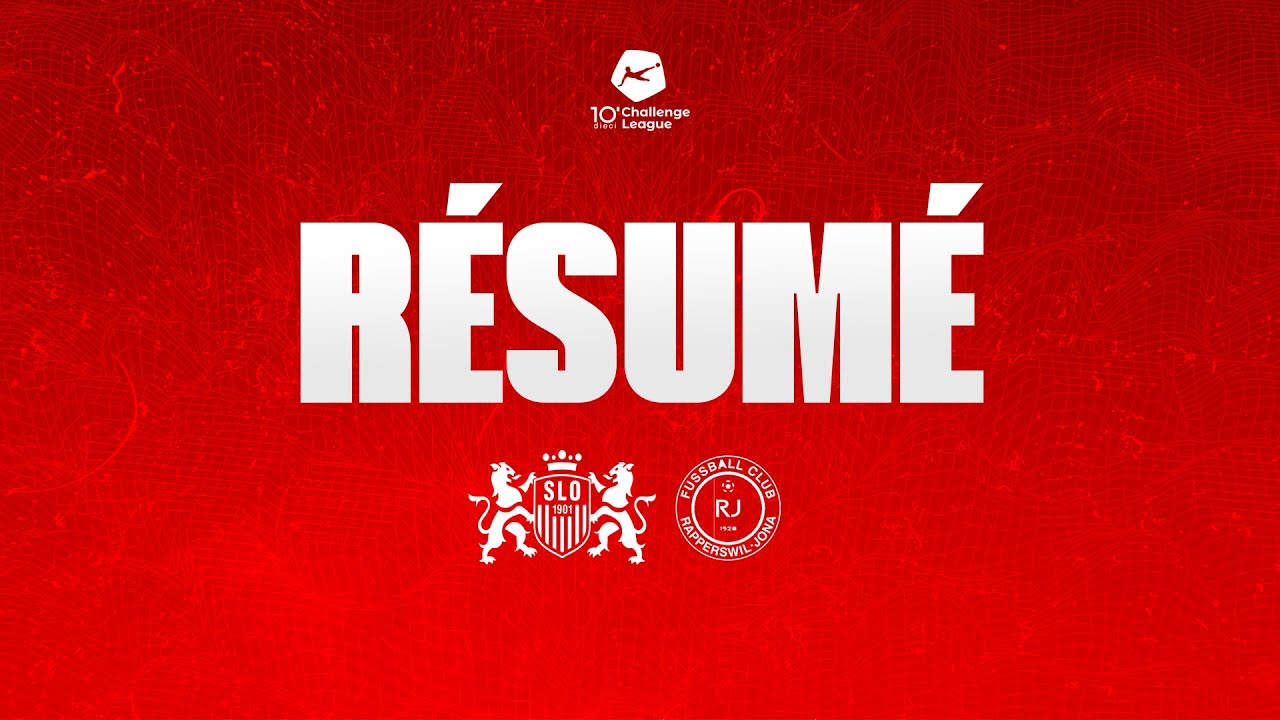 SLOTV: Match entre le FC Stade Lausanne Ouchy et le FC Rapperswil-Jona