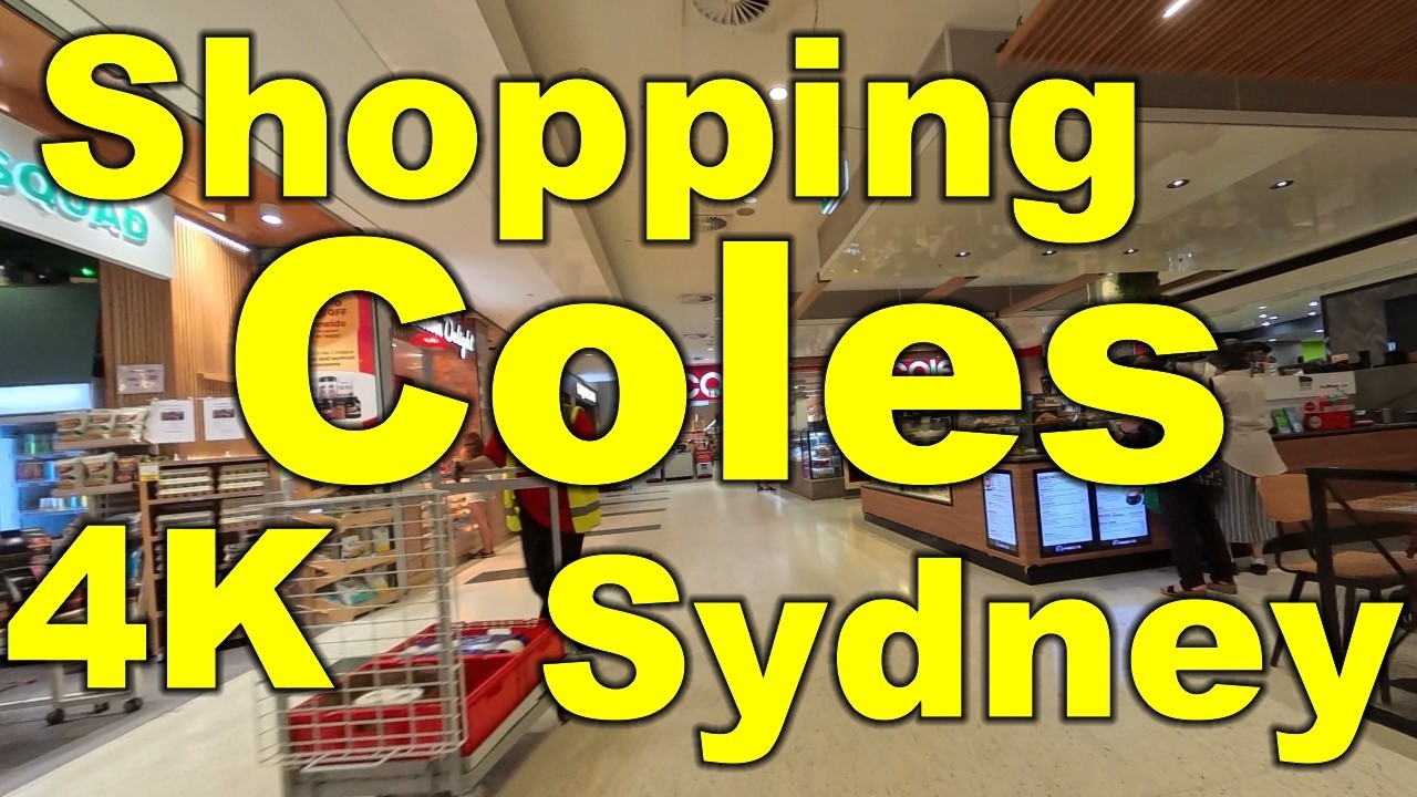 Shopping Coles, Sydney, Australia - 4K