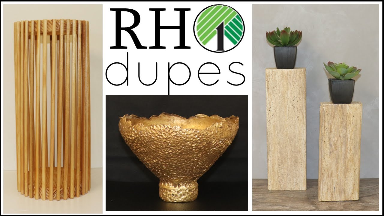 RESTORATION HARDWARE DIY DUPES 2023 | Dollar Tree High End Decor Hacks
