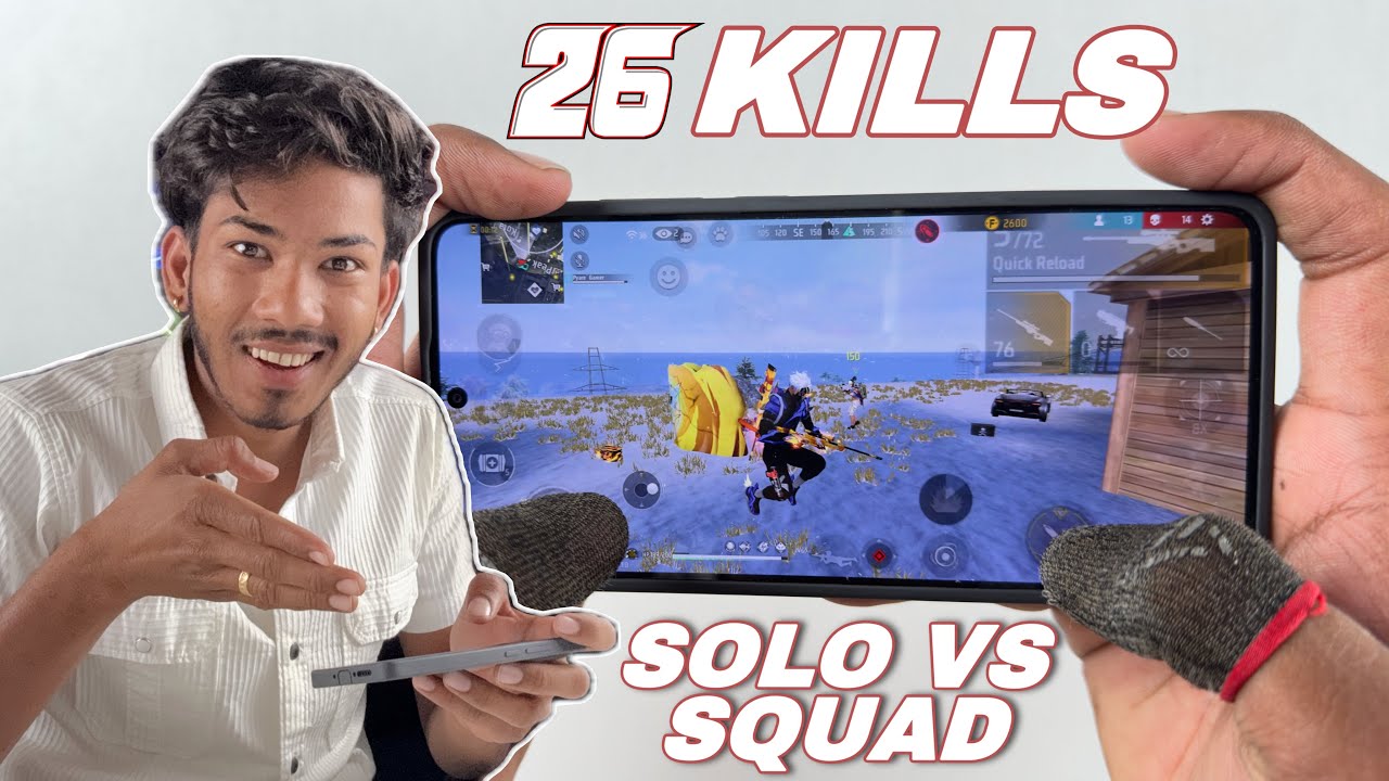 Poco x7 pro 5g best gaming for ever playing solo vs squad 26 kills 😱
