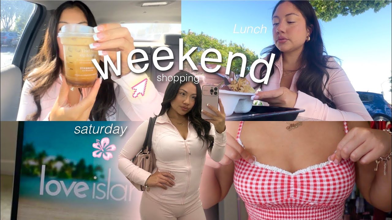 weekend in my life as a 27 year old stay at home girlfriend SUMMER SHOPPING + TRY ON HAUL
