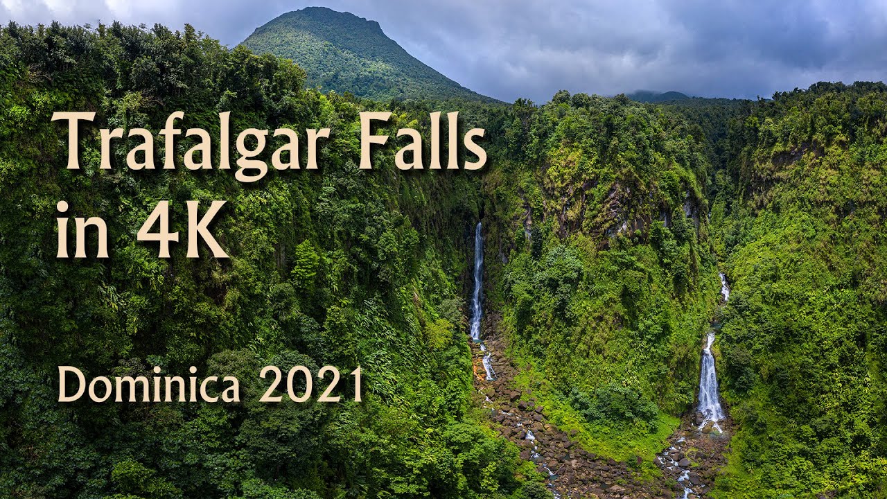 Trafalgar Falls in 4K,  Dominica 2021