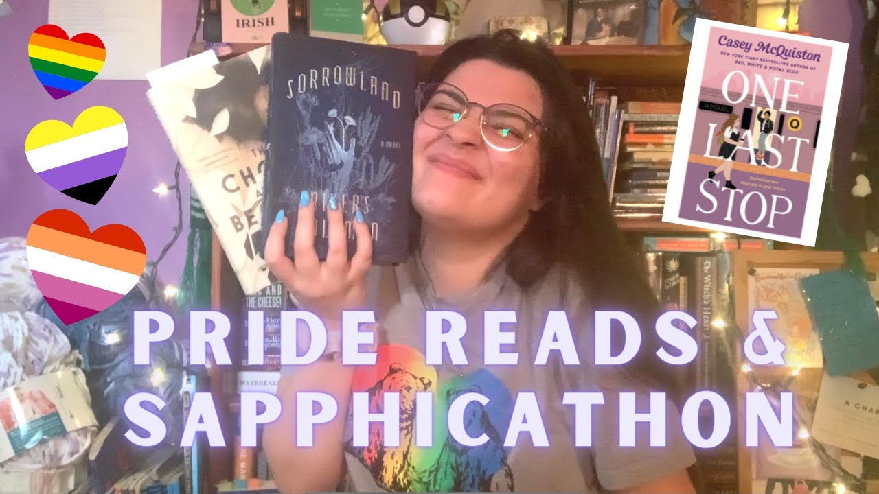 pride reading vlog & sapphic readathon 🌈