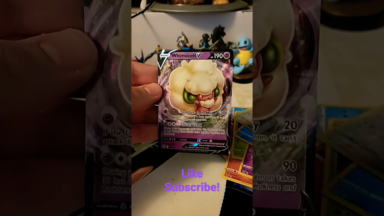 I Pulled A Whimsicott V! #pokemon #pokemontcg