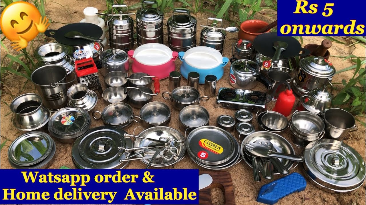 Miniature kitchen set | Miniature cooking set in Chennai | Watsapp purchase &home delivery available