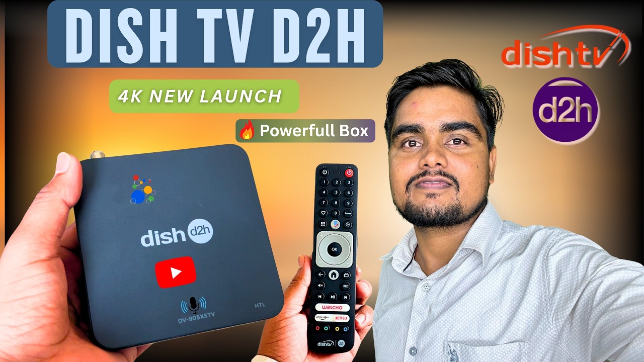 Dish Tv DV-905XSTV 4K Box | Dish Tv 4K Box nstallation | Dish Tv Picture Quality 4k Box