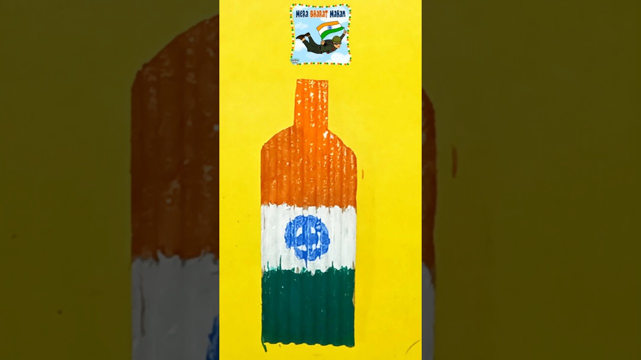 Indian flag painting 🇮🇳#shorts #drawing #indianflag #youtube #viralvideo #painting #art