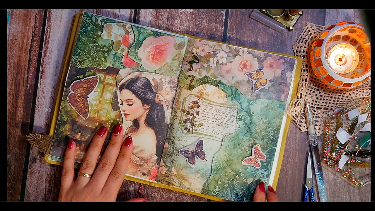 Así diseño la página 2 del cuento Blancanieves #journal #aesthetic