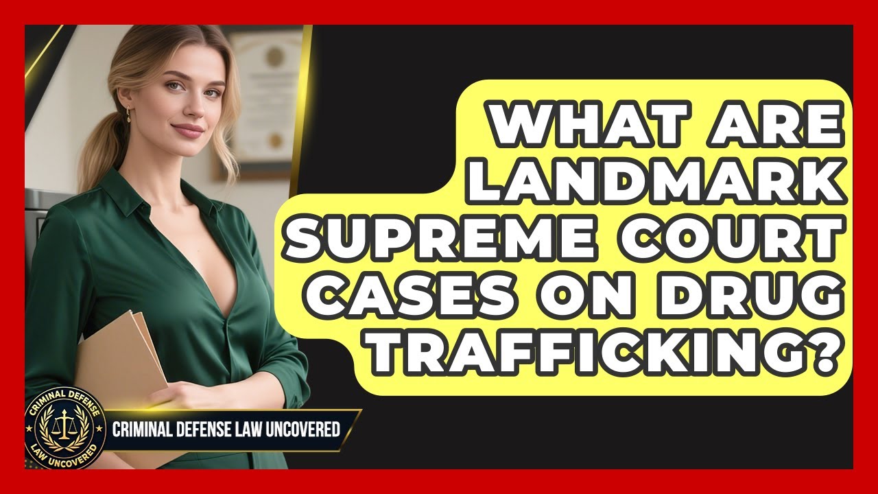 What Are Landmark Supreme Court Cases On Drug Trafficking? - Criminal Defense Law Uncovered