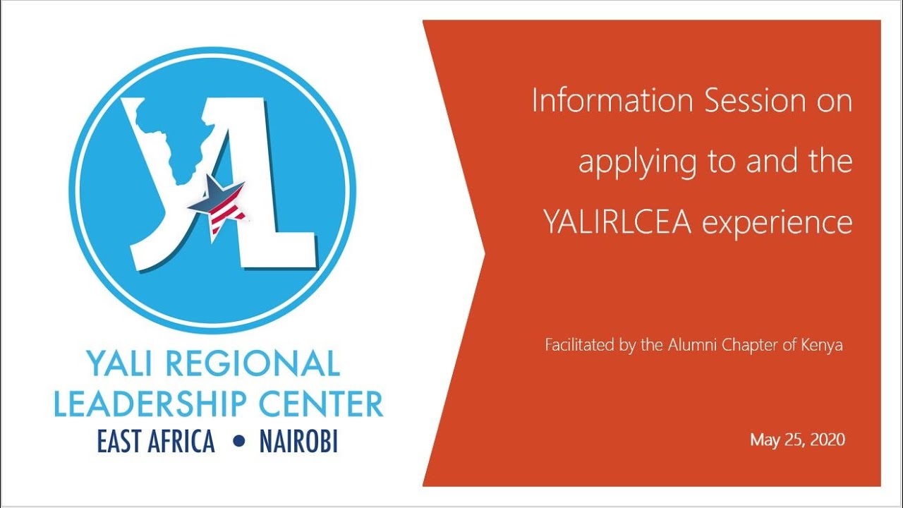 YALI RLCEA Application Information Session: May 25, 2020
