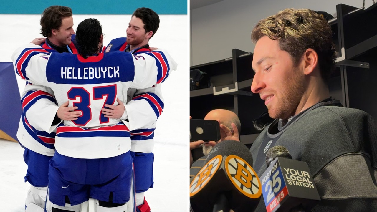Jeremy Swayman on Postgame Call with President Trump after Winning Gold Medal | Full Interview