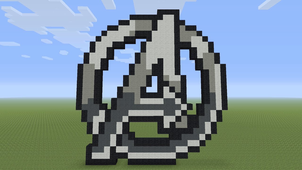 Minecraft Pixel Art - Avengers Endgame Logo