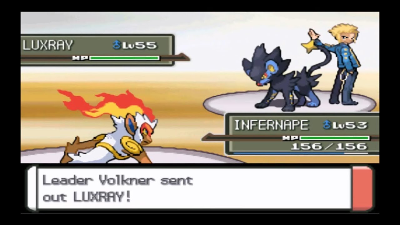 Ash Ketchum vs Volkner!! Gym Battle!!