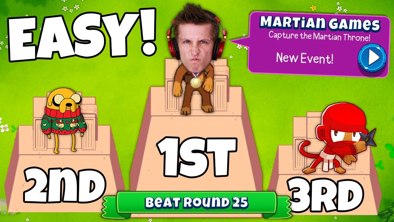 BEST Bloons Player?! Getting 1st Place in the Martian Games?! (Bloons Adventure Time TD)