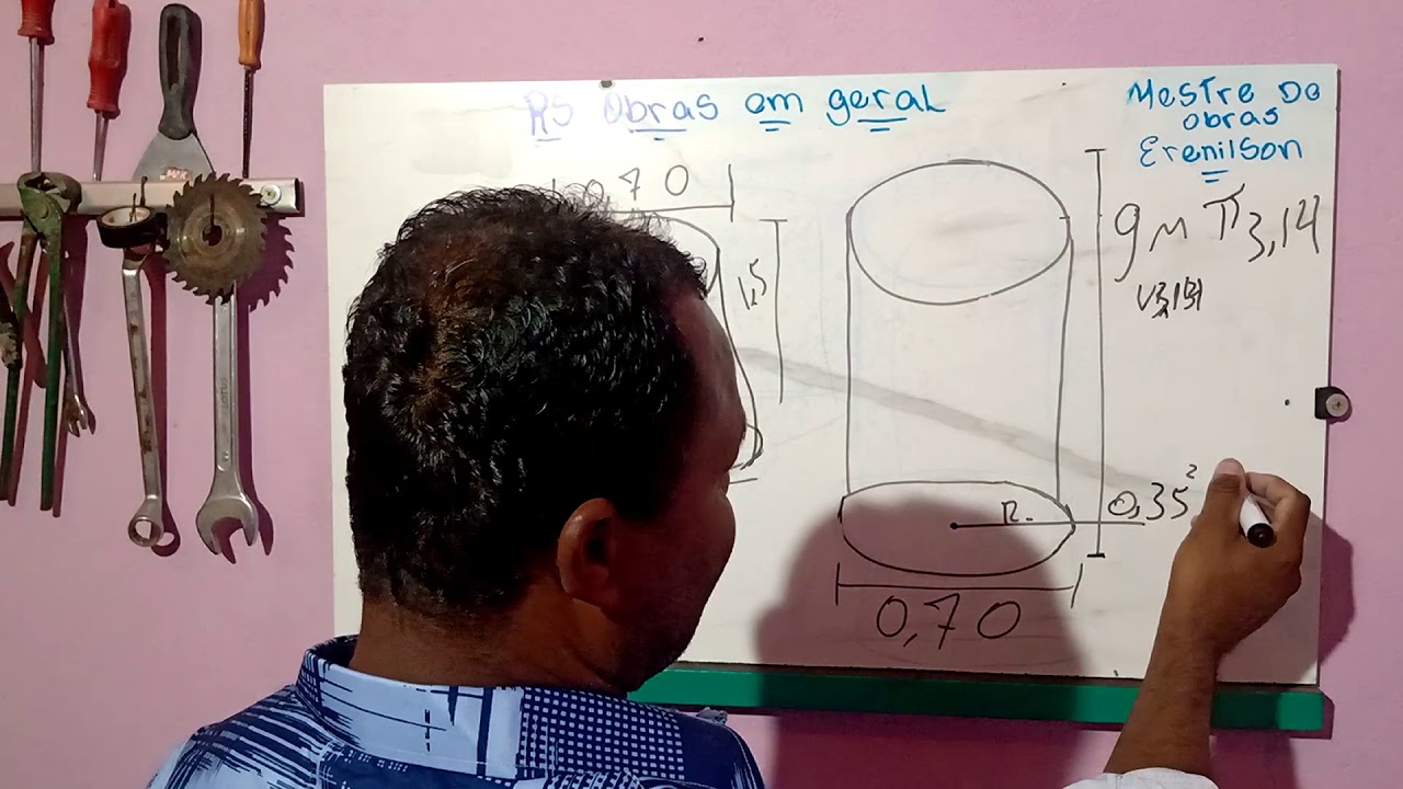 Volume de concreto para tubulao
