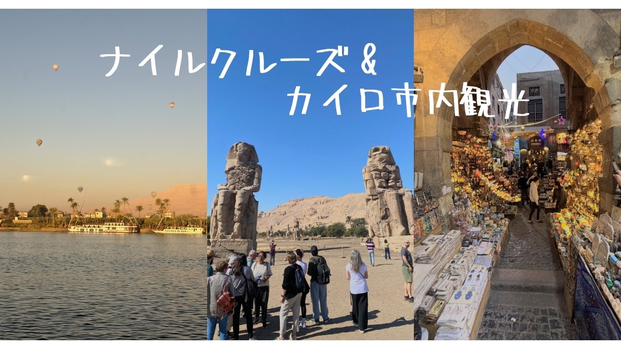 【エジプト旅行#4】感動のナイル川クルーズ後半🌅 | 1日で巡るカイロ観光