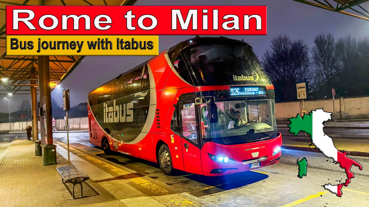 🇮🇹 Rome To Milan Bus Journey With Itabus