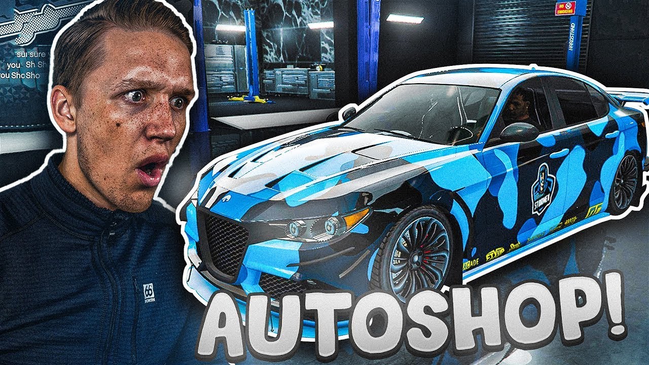 GTA5! kjøper AUTO SHOP og OPPGRADERER STORMEN BILEN! 💙🛠️
