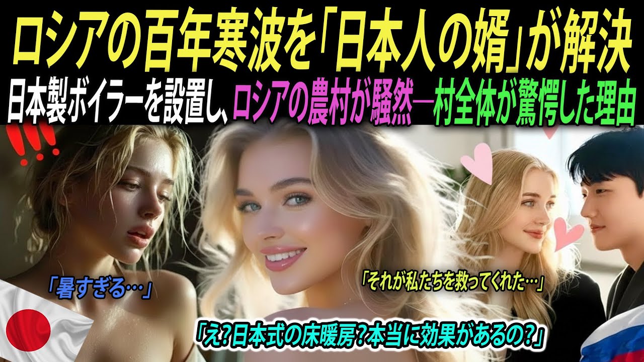 氷点下40度のロシアの極寒「日本人の婿」の床暖房が、100年の歴史を持つヨーロッパの街を溶かした奇跡。日本製ボイラーを設置するとロシアの村全体がひっくり返った―人々が驚愕した理由｜海外感動ストーリー｜