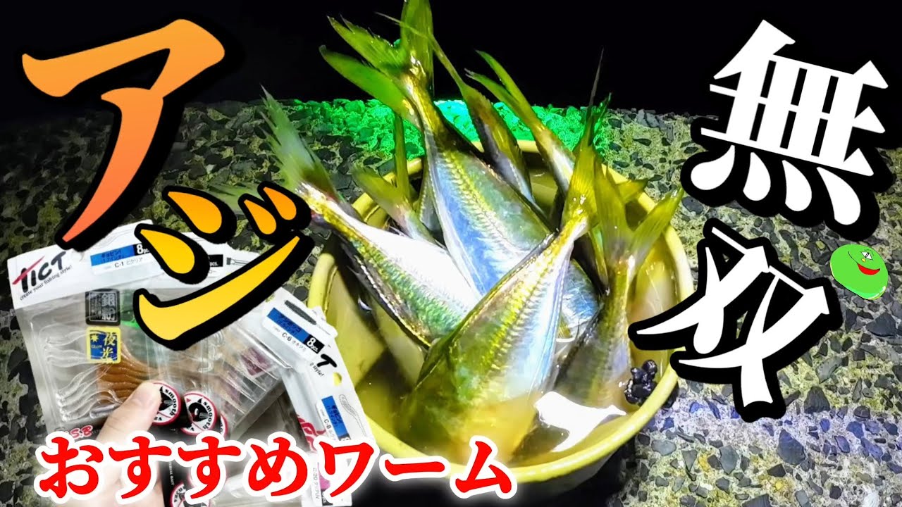 アジングで無双できる最強のおすすめワームがコレ！【ティクトワーム】【尺アジ】