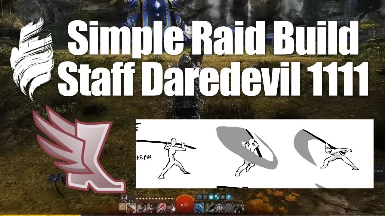 Guild Wars 2 Simple Raid Build: Staff Daredevil 1111